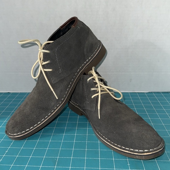 Kenneth Cole Reaction Gray Suede Desert Wind Low Ankle Boot Mens Size 10.5 - Picture 11 of 12